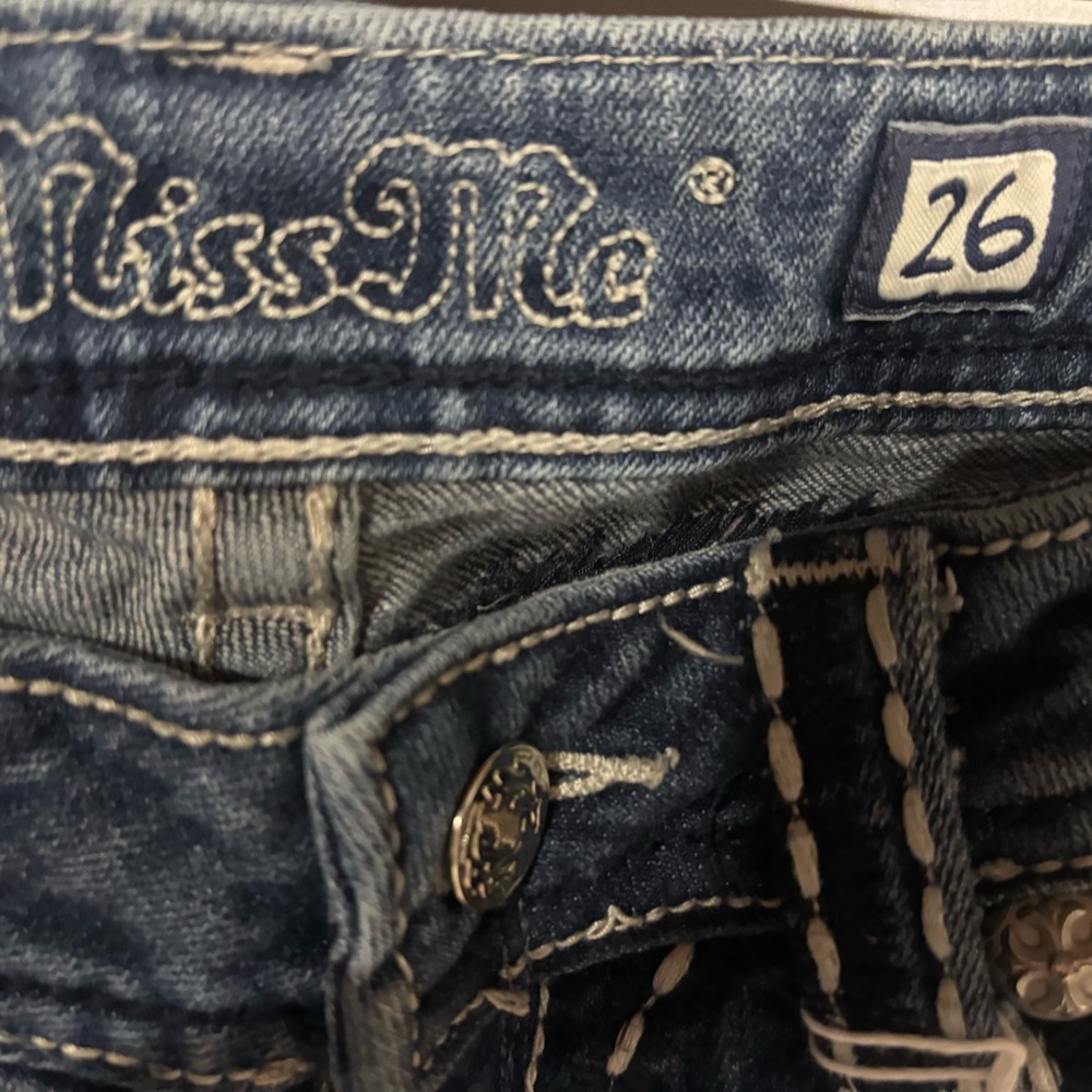 Miss Me Dark Blue Boot Cut Jeans - Picture 4 of 5